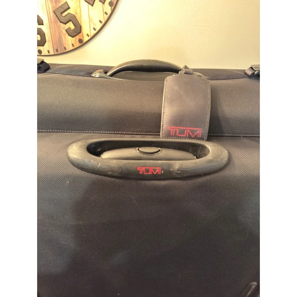 Tumi Alpha Ballistic Nylon Wheeled Garment Bag Black Suit Travel Luggage 2243D3